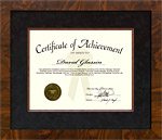 Genuine Walnut Burl Certificate Frame
