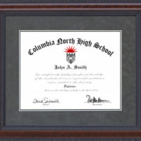 Burl Hardwood Diploma Frame