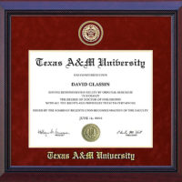 Texas A&M Embossed Designer Diploma Frame