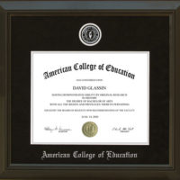 American College of Education Diploma Frame
