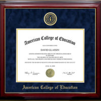 American College of Education Designer Diploma Frame