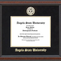 Angelo State University Diploma Frame with School Seal