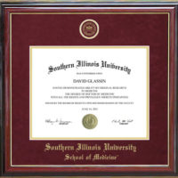 Southern Illinois University School of Medicine Designer Diploma Frame