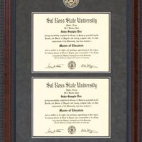 SRSU Double Diploma Frame with School Seal