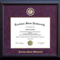 Tarleton State University Designer Diploma Frame