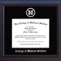 CBS Diploma Frame with Black Suede Mat