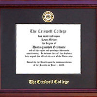 Criswell College Essential Diploma Frame in Braided Mahogany