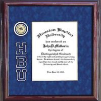 Houston Baptist Designer Logo Diploma Frame