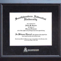 Southwestern Adventist University Classic Diploma Frame