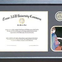 TAMU-C Diploma Frame with Opening for 5x7 Graduation Photo