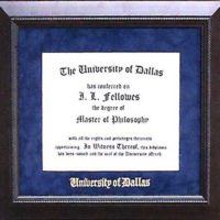 University of Dallas Classic Diploma Frame