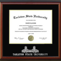 Tarleton Diploma Frame with Etched Gates