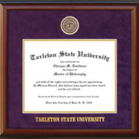 Tarleton State University Frame with Custom Medallion