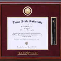 Texas State University Tassel Diploma Frame