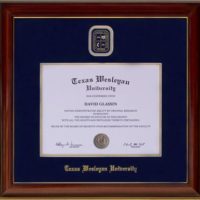 Texas Wesleyan Designer Diploma Frame