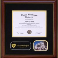 Texas Wesleyan Designer Photo Diploma Frame
