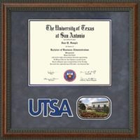 UTSA Diploma Frame with Campus Image