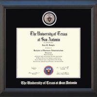 UTSA Diploma Frame with Custom Minted Medallion