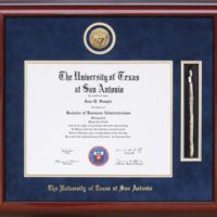 UTSA Medallion Tassel Diploma Frame