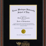 Texas Wesleyan School of Law Classic Diploma Frame