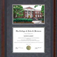 University of Akron (UA) Campus Lithograph