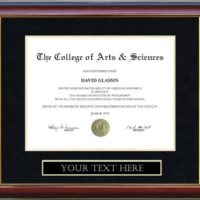 Customizable Diploma Frame