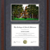 Bethesda University Diploma Frame by Wordyisms