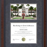 San Diego State (SDSU) Campus Lithograph