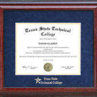 TSTC Classic Diploma Frame with Embossed Suede Mat