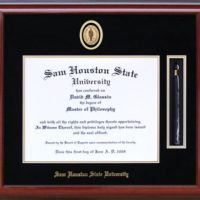Sam Houston Tassel Diploma Frame with Medallion