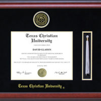 TCU Tassel Diploma Frame