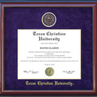 Texas Christian University Designer Diploma Frame