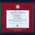 TTUHSC Designer Diploma Frame with Custom Minted Medallion
