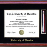 University of Houston Tassel Diploma Frame