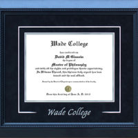 Wade College Diploma Frame with V-Groove