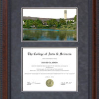 Diploma Frame with Licensed UC Santa Barbara (UCSB) Campus Lithograph