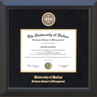 The UD Graduate School of Management Diploma Frame