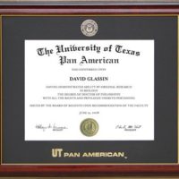 UTPA Essential Diploma Frame