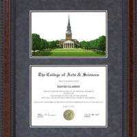 Wake Forest University (WFU) Campus Lithograph
